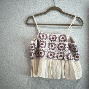 Lucky Brand Crochet Top